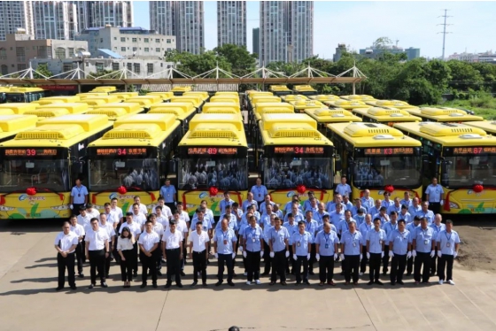 138 unidades de autobuses eléctricos King Long comienzan a operar en Haikou
