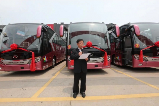 Autocares king long longwin II entregados a granel para la industria turística de jiangxi

