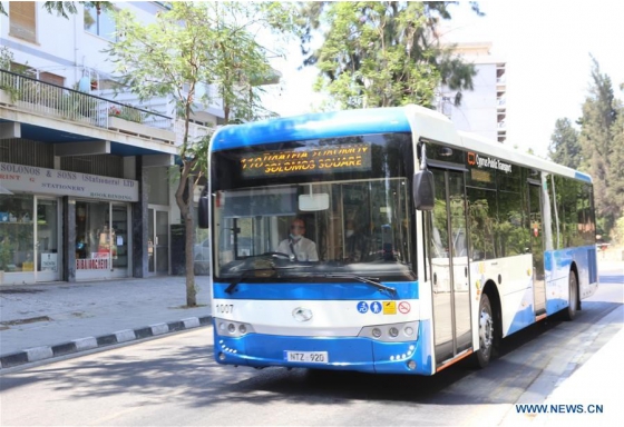 155 unidades de autobuses King Long comienzan a prestar servicios de transporte público en Chipre
