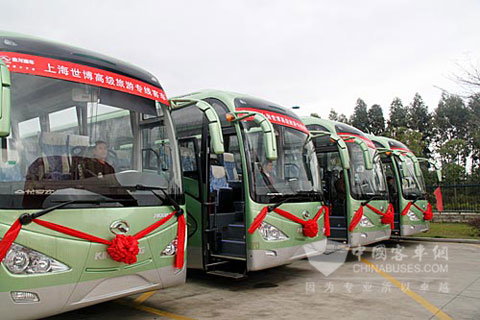 Autobuses Kinglong: los vehículos designados para el pabellón de Xiamen de la Exposición Universal