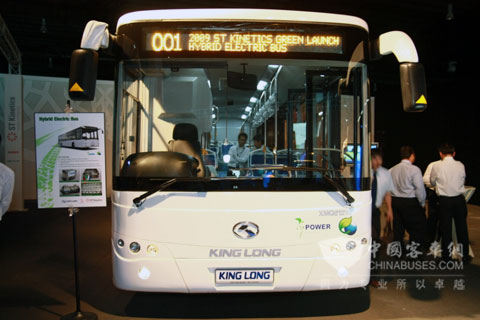 El autobús híbrido Kinglong comienza a venderse en Singapur