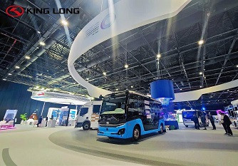 El autobús autónomo King Long XMQ6601AGBEV ganó el Campeón del Desafío Mundial de Transporte Autónomo de Dubái 2023